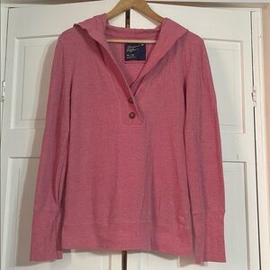 American Eagle Outfitters Rose Pink Hooded Long Sleeve Pullover